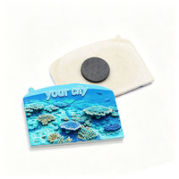Autocollant de réfrigérateur en résine personnalisé, souvenir touristique, paysage 2D 3D, aimant de réfrigérateur en polyrésine