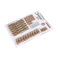 Kit de vis de fixation plusieurs couleurs le plus vendu vis à tête fraisée en laiton personnalisée assemblée pour l'installation de lit