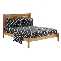 Nouveau Design de qualité supérieure gris clair gris foncé imprimé draps de lit ajustés pour lits ensembles de literie roi
