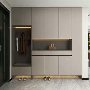 Mueble Zapatero de Madera Maciza de Tamaño Personalizado, Diseño Moderno para Sala de Estar, Decoración Ecológica para el Hogar - Product Image 3