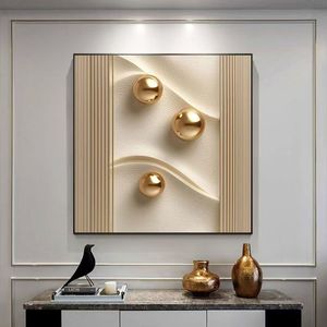 Di lusso astratto geometria moderna decorazione della <span class=keywords><strong>parete</strong></span> <span class=keywords><strong>camera</strong></span> <span class=keywords><strong>da</strong></span> <span class=keywords><strong>letto</strong></span> soggiorno 3D palla Texture stampa ancora vita quadrato pittura in porcellana - Product Image 4