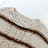 Ensemble de pulls en tricot pour femmes, col rond épais, anti-rides, automne, logo sur le devant