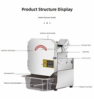 Elektrische fruit- en groentesnijmachine voor verwerkingsbedrijven