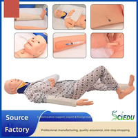 Mannequin d'entraînement SCIEDU de type fermé pour l'immobilisation des fractures des membres, collier cervical, soins des traumatismes, simulateur de transport des blessures vertébrales