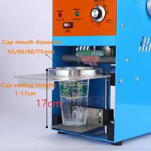 Macchina sigillante tazza semi automatica per latte tazza di plastica macchina sigillante per Yogurt tazza sigillante - Product Image 1