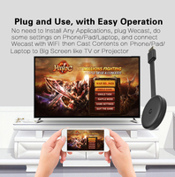 Transmisor Inalámbrico para TV, Adaptador de Pantalla Wifi Inteligente 1080P de Cuatro Núcleos, Compatible con Mirror App, YouTube y TikTok, 1 Año de Garantía
