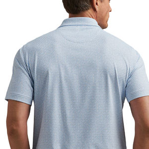Designs Été Logo personnalisable Manches courtes Dry Fit Soft Sports Imprimé Hommes 88% Poly 12% Spandex Polo Golf Shirt - Product Image 3