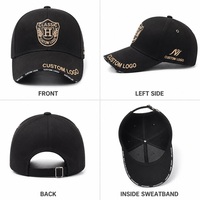 Casquette de baseball personnalisée vintage brodée, 6 panneaux, réglable, style Dad Hat, en sergé de coton, unisexe, vente en gros fabricant, faible MOQ