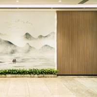 Revêtement mural intérieur en HPL résistant à l'humidité, taille personnalisée DEBO, pour hôtels et hôpitaux, classe B résistante au feu, antibactérien