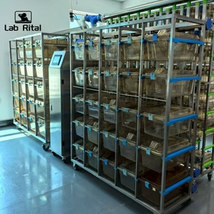Sistema de Gaiola IVC para Ratos de Laboratório com Material PSU, Filtro HEPA e Ventilação, Equipamento de Alojamento para Animais de Laboratório com Rack de Aço Inoxidável - Product Image 3
