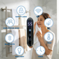 Calentador de Toallas WiFi Tuya con Control de Temperatura, Pantalla Táctil y Temporizador OEM