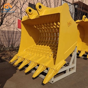 Équipement/accessoire personnalisable de différentes tailles, seau de tamis/seau de criblage de seau de <span class=keywords><strong>squelette</strong></span> pour le bulldozer d'excavatrice - Product Image 5