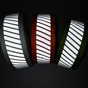 Groothandel Op Maat Kleurrijke Reflecterende Tape Fluorescerende Waarschuwingsstof Polyester Nylon Reflecterende Lintband - Product Image 2