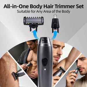Recortadora de Barba y Vello Corporal para Hombre, Afeitadora Vibratoria IPX6 Resistente al Agua, Afeitado Indoloro para Uso Doméstico y de Viaje, Diseño Impermeable IPX6 - Product Image 4