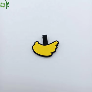 OKSILICONE personalizzato a forma di Banana in Silicone Pet Tag con portachiavi accessori <span class=keywords><strong>per</strong></span> animali domestici <span class=keywords><strong>per</strong></span> doppia faccia stampato cane gatto nome ID - Product Image 6