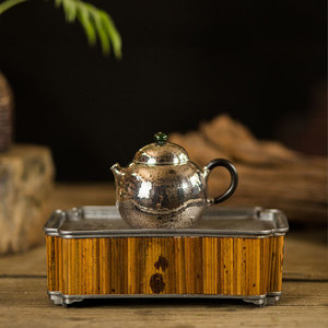 Bamboo <b>Tea</b> Tray With Lid Cylinder Shape Water Storage Pot For Kung Fu <b>Tea</b> <b>Set</b> Teapot Base Small <b>Tea</b> Table - Product Image 2