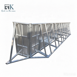 Mobile Crowd Control Barrier Silver Crowd Barrier High Quality Barricade Fence Safety Crowd Barrier for Concert Use - Product Image 1