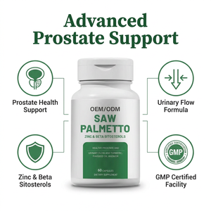 Complément <span class=keywords><strong>de</strong></span> Palmier Nain (Saw Palmetto) OEM/ODM : Soutient la Santé <span class=keywords><strong>de</strong></span> la Prostate et le Flux Urinaire avec Zinc et Bêta-Sitostérols – Vitalité Masculine - Product Image 4
