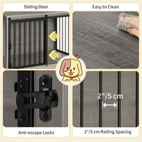 Cage pour chien de petite à moyenne taille, en bois robuste, moderne, adaptée au salon, meuble pour animaux de compagnie