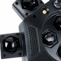 Luz Láser de 150W con 6 Brazos Tipo Ojo de Abeja, Luces de Discoteca para Bodas, Barra de Luces para Cabina de DJ, Proyector Láser, Equipo de DJ