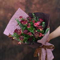 Papier d'emballage fait à la main double couche épaissie plissée pour le bricolage de fleurs doublure de texture de papier d'artisanat personnalisé pour l'emballage de bouquet