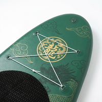 Planche de SUP gonflable en PVC, nouveau design tendance, avec système à 3 ailerons, planche de paddle portable