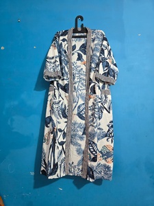 Bata de Verano para Mujer, de Algodón Ligero, Suave y Transpirable, Elegante, para la Playa, Cómoda, de Corte Relajado, para Vacaciones y Spa - Product Image 2