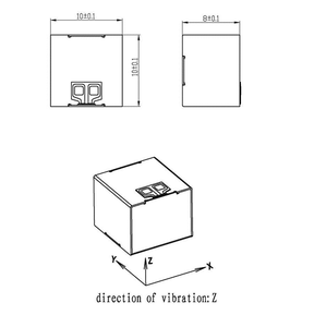 Motore a vibrazione pesante 2.0 a corrente alternata Vrms F0 100Hz 10x10x8mm attuatore risonante lineare ODM/OEM - Product Image 4
