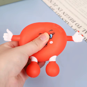 Juguete Antiestrés de Corazón de TPR, Diseño de Dibujos Animados, para Aliviar el Estrés en la Oficina, para Adultos, Niños y Niñas, Unisex - Product Image 3