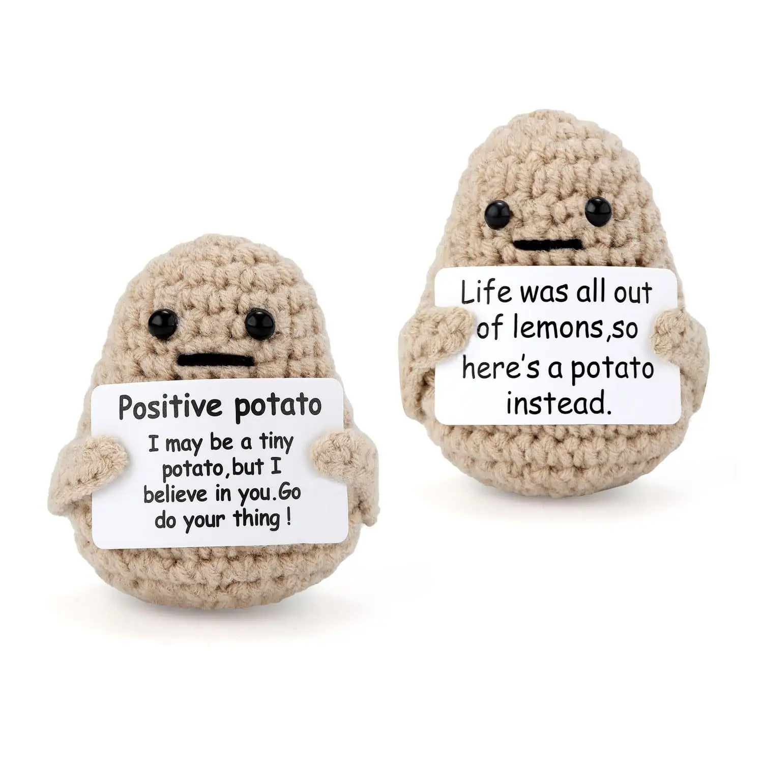 Verjaardagscadeaus Hele Verkoop Nieuwe Kawaii Gevulde Emotionele Positieve Aardappel Knuffel Grappige Positieve Aardappel Gehaakte Pop