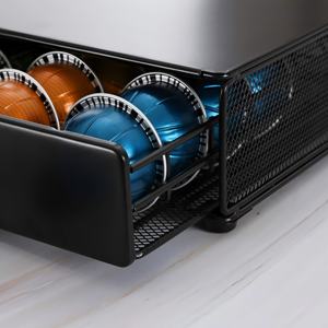 <span class=keywords><strong>Nespresso</strong></span> Vertuoline Porte-capsules Tiroir Organisateur de rangement Distributeur de dosettes de café Vertuo en <span class=keywords><strong>m</strong></span>étal Capacité de 40 unités - Product Image 4