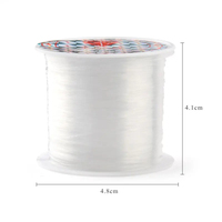Fil de pêche transparent en plastique cristallin pour la fabrication de bijoux, sans élastique, pour la création de bijoux, fil pour bijoux