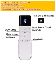 KONST 9 canaux affichage numérique ventilateur d'éclairage domestique intelligent couverture électrique tige de poussée électrique domestique 433 télécommande sans fil