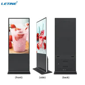 Marketing 65 Inch Chinese Factory Lcd Vertical Digital Signage Display 4K Resolution LED Floor Stand Advertising Media Player Marketing