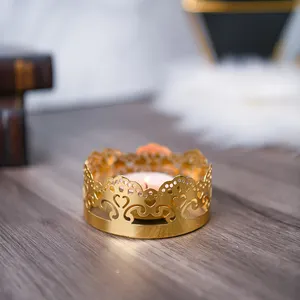 Aspirare al nuovo articolo portacandele in metallo portacandele in oro personalizzazione prodotti per la decorazione della casa