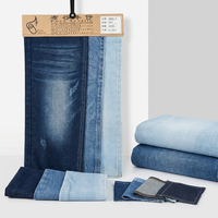 Tissu denim en coton de haute qualité bleu foncé 80 % coton 13 % polyester 7 % viscose non extensible pour commandes de jeans