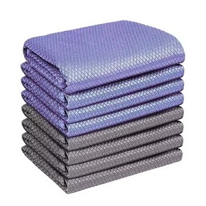 Paño de microfibra mágico sin pelusa para pulir cristales, ventanas y espejos de coche, sin dejar marcas, de acero inoxidable, toallas de pulido milagrosas. - Product Image 3