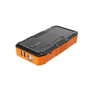 Starter Jump mobil penguat baterai portabel 12V 10000mAh puncak 1500A dengan Port pengisi daya kabel Jumper cerdas