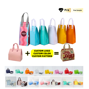 Sac isotherme portable en non-tissé avec feuille d'aluminium, sacoche thermique jetable pour livraison de repas, maintien au chaud pour plats à emporter - Product Image 2