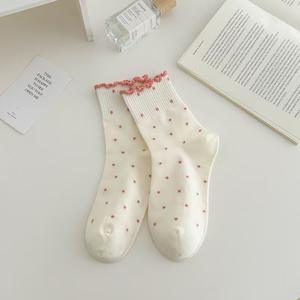 دانتيل نسائي جيد التهوية لطيف على طراز منتصف الساق للخريف والشتاء مستوحى من تصميم الغابات سوار جسم محبوك للاستعمال مرة واحدة - Product Image 3