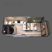Maison capsule Rover Ufo à 2 chambres, modèle E7, 40 pieds