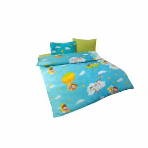 Dream Blue 100% Cotton Box Baby <b>Bedding</b> Set Modern <b>Quilt</b> Sheet with Cartoon Pattern Knitted Woven Wearable for Baby Sleeping - Product Image 2