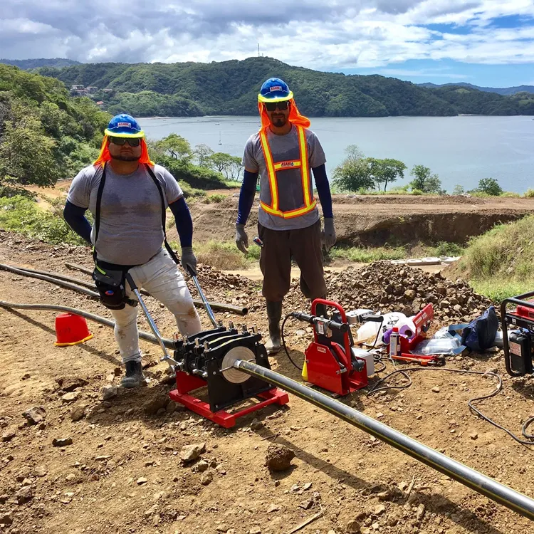 Venta de fábrica de alta presión Tubo de HDPE azul negro para conducto de gas de suministro de agua