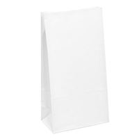 Sac en papier kraft classique recyclable certifié F-sc, impression numérique, revêtement aqueux, ruban, logo personnalisé pour utilisation en supermarché