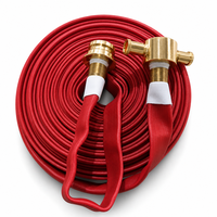 Tuyau d'incendie plat haute pression en caoutchouc nitrile NBR PVC, couleur rouge