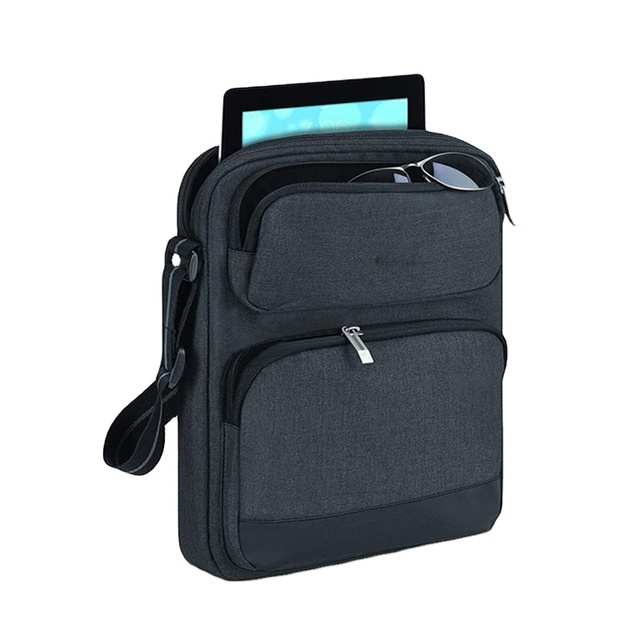 Unisex Black Universal Vintage Laptop Sleeve-Business Travel Durable Large Capacity Portable
