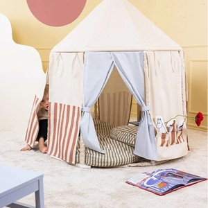 Tente de jeu <span class=keywords><strong>tipi</strong></span> château de princesse en toile de coton grande taille pour enfants, idéale pour l'<span class=keywords><strong>intérieur</strong></span> - Offre spéciale - Product Image 3