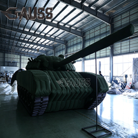 GAUSS T-73 Promotion Spéciale : Grand Tank Gonflable avec Impression UV et Pompe à Air Électrique pour Décoration Urbaine, Présentations et Expositions