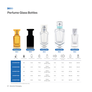 Juego de Botellas de <span class=keywords><strong>Perfume</strong></span> de Vidrio Cuadradas Negras Vacías de 50 ml, de Lujo y a Buen Precio, para <span class=keywords><strong>Hombre</strong></span> - Product Image 4