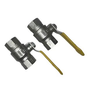 Válvula de bola de 1 pulgada con rosca de hierro fundido de 650 PSI para uso comercial con gas - Product Image 1